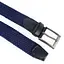 Ремінь-гумка чоловічий JK-35005 (110 см) синій плетений - мініатюра 2
