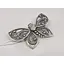 Серебряная брошь Ирий Бабочка с фианитами. 9532 - миниатюра 2