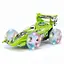 Радиоуправляемая трюковая машина FA 9822-02, вращение передней оси 360°, звук, свет, аккумулятор 4.8 V, зеленая - миниатюра 1