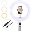Держатель с кольцевой подсветкой Bluetooth 12" YQ-320b light set (Kit1) 170cm Stand, USB Powered - миниатюра 4