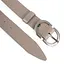 Ремінь жіночий шкіряний НС-3424 (120 см) зі сріблястою пряжкою бежевий - мініатюра 3