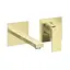 Смеситель для умывальника настенный Volle Pardo cepillado oro 1548.010315 Золотой - миниатюра 1