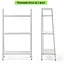 Стелаж-етажерка Wall Sticker SW-00002103 триярусний з металу 60х33х110 см білий - мініатюра 4