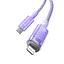 Кабель Baseus Explorer Series Fast Charging Cable with Smart Temperature Control Type-C to iP 20W 1m Purple - миниатюра 6