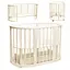 Детская кроватка Бук Горизонт без ящика, маятниковый механизм ванильный - миниатюра 2