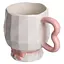 Чашка фарфоровая Yiwu на ножке 400 мл розовый Yiwu FM-39C - миниатюра 3