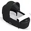 Люлька Cybex Mios Lux Deep Black + Текстиль для прогулянкового блоку Cybex Mios Deep Black + Шасси для коляски Cybex Mios LS RBA Chrome Black - мініатюра 6