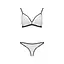 Комплект білизни ORIHIME Set white - Passion: стрепи: ліф та трусики L/XL - мініатюра 3