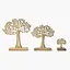 Декор алюминиевый MBM HOME Дерево на подставке золотой 230х90х270 мм (DH-ST-39 M GOLD) - миниатюра 5