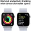 Смарт-годинник Apple Watch Series 10 GPS 42mm Silver Aluminum Case w. Blue Cloud Sport Loop (MWWD3) - мініатюра 4