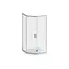Душевая кабина Am. Pm Gem 5-corner Pivot 90x90 см без поддона хром матовый W90UG-405-090MT, прозрачная, хром матовый - миниатюра 1