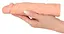 Насадка на пенис Nature Skin Extension Sleeve 19.5 см телесный - миниатюра 9