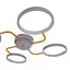 Люстра стельова Brille в хол LED 30W WW+NW+CW GY (BR-01 640C/4) - мініатюра 3