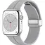Ремешок DK для Apple Watch 38mm (Series 1 / 2 / 3) Silicone Sport Magnetic (017247) (grey / silver) - миниатюра 1