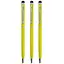 Стилус-ручка для ємнісних екранів, жовтий (комплект 3 шт.) - мініатюра 1