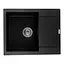 Кухонна мийка Zerix ZS-6250S-03 Black ZX4588, Чорний матовий - мініатюра 1