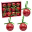 Ялинкові кульки "Winter is Coming" 75-276С червоний, пластик 12 штук 7 см - мініатюра 1