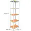 Металевий стелаж Emby Light Series (розмір 2400х600x450мм) 5 полиць ДСП до 100кг Білий - мініатюра 3