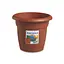 Вазон пластиковий Linea Mediterraneo, 26 см круглий, 6л теракот (82260) - мініатюра 1