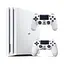 Консоль Sony PlayStation 4 PRO 1TB CUH 70-71 White обслугована + 2 Геймпада бездротових DualShock 4 + гарантія б/в - мініатюра 1