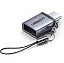Адаптер UGREEN US270 OTG Type-C to USB 3.0 с карабином Space Gray (50283) - миниатюра 1