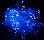 Гирлянда внешняя прямая 200 led blue (белый провод) 5мм 20м - миниатюра 1