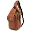 Модный рюкзак слинг на одну шлейку коньячный TARWA 17х7х33.5 см sum0028452 - миниатюра 1