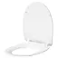 Сиденье для унитаза Cersanit Delfi duraplast Slim антибактериальное Soft Close K98-0138 - миниатюра 2