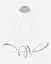 Люстра подвесная светодиодная Sirius LCD3056 WT белая - миниатюра 3
