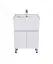 Тумба Мойдодир City White 60 з умивальником Como 60 Білий підлогова Білий - мініатюра 4