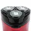 Электробритва Новый Харьков НХ-8507 Лидер-Q Red, 6W, роторная, сухое бритье, 3 головки для бритья, двойные лезвия, плавающая конструкция ножей, повторение контуров лица, питание аккумуляторный Li-ion, триммер для висков - миниатюра 2