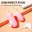 Двойное вакуумное виброяйцо "Вуманайзер" с USB кабелем 10 режимов 5,3 см. Розовый K000913 - миниатюра 4