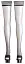 Чулки Cottelli Collection Legwear Hold-Up 2 черный - миниатюра 4