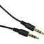 Кабель тато 3.5 стерео тато 3.5 стереоаудіо шнур 2 м чорний - мініатюра 1