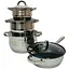 Набор кастрюль с крышками и сковородой Banoo BN-5004, 8 предметов - миниатюра 1
