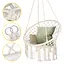 Крісло-гойдалка 4FIZJO Boho Dream 80 см підвісна, плетена Beige (P-5905973404518) - мініатюра 6