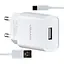 Мережевий зарядний пристрій Usams T21 Charger kit- T18 single USB EU charger + Type-C cable Білий - мініатюра 1