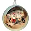 Ялинкова прикраса Різдвяні історії Селянська родина за мотивами Шевченко Т.Г куля скло (4820001154979) - мініатюра 1