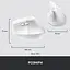 Мишка Logitech Lift Vertical Ergonomic Wireless/Bluetooth for Business Off-white (910-006496) - мініатюра 9