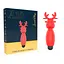 Вибратор для клитора Erospace Sweet Play Mini Reindeer Vibrator A10 8.8 см красный - миниатюра 9