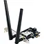 WiFi-адаптер ASUS WiFi PCE-BE6500 BE6500, PCI-Express x1, BT5.4 (90IG09G0-MO0B00) - мініатюра 1