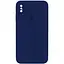 Чохол Epik Silicone Case Square Full Camera Protective AA для Apple iPhone X/XS 5.8 Темно-синій/Midnight blue - мініатюра 1