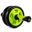 Колесо для пресса двойное PowerPlay 4327 Dual-Core Ab Wheel Черно-зеленое (PP_4327_Black/Green) - миниатюра 1