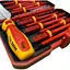 Викрутки Tolsen VDE PH, PZ, Torx, CrV діелектричні з кейсом 13 шт. (38016) - мініатюра 3
