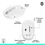 Миша Logitech M196 Bluetooth Off White (910-007460) - мініатюра 4