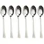 Набір кавових ложок Yiwu 6 штук із нержавіючої сталі 12.3 см, сріблястий з золотом HP-20-35 - мініатюра 1