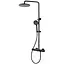 Душова система Dusel Centro Thermostatic Black (281307000), Чорний матовий - мініатюра 1