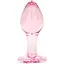 Анальная пробка EasyToys Anal Plug Glass M 8.3 см (розовый) - миниатюра 1