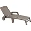 Шезлонг пластиковий Bica Miami, бежево-сірий - мініатюра 1