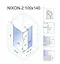 Душевая кабина Rea Nixon 100x140 L chrome REA-K5014 + REA-K5006, Левая, прозрачная, хром - миниатюра 2